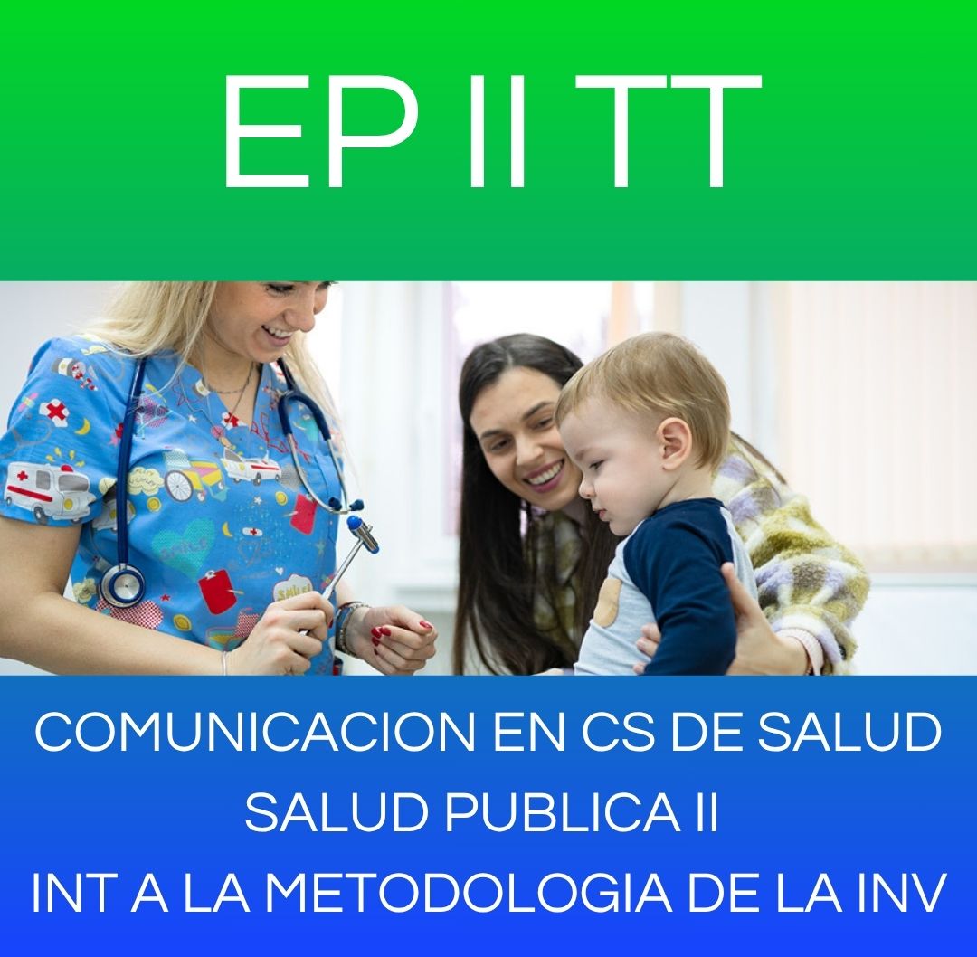 COMUNICACION EN CS DE LA SALUD // SALUD PÚBLICA II // INT A LA MET DE LA INVESTIGACION - EP II TT 2025