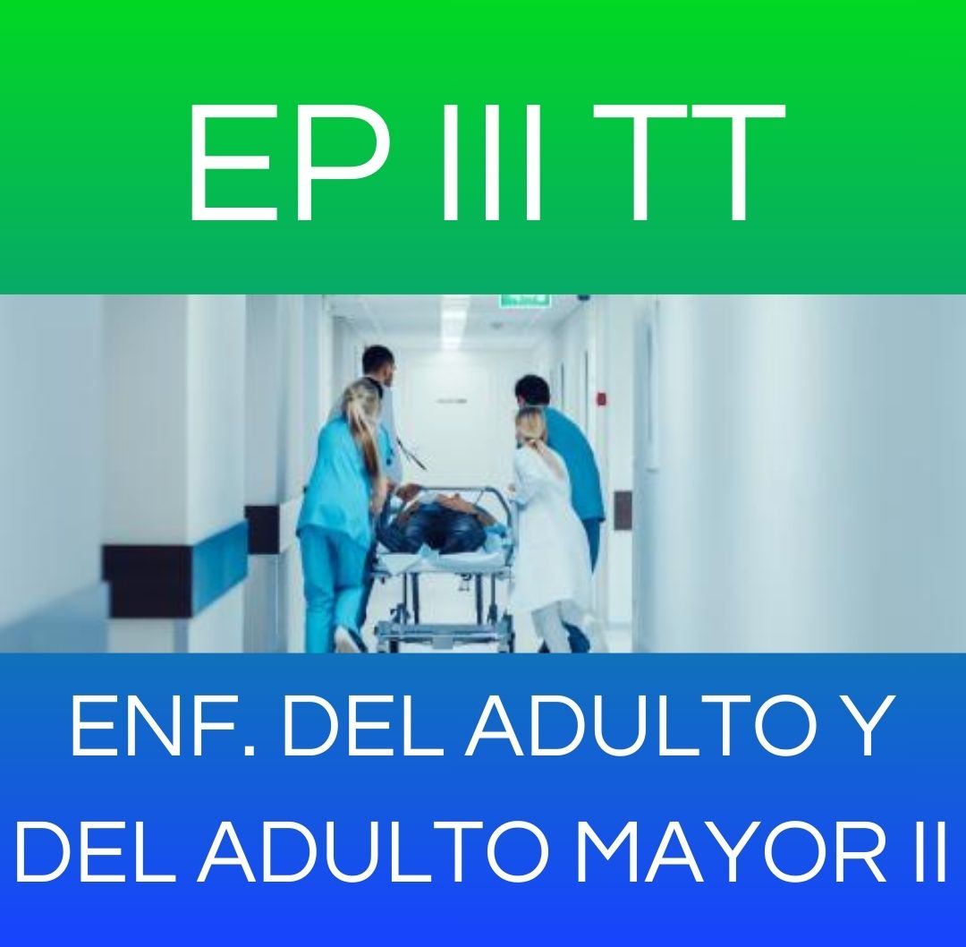 ENFERMERIA DEL ADULTO Y DEL ADULTO MAYOR II - EP III TT 2026