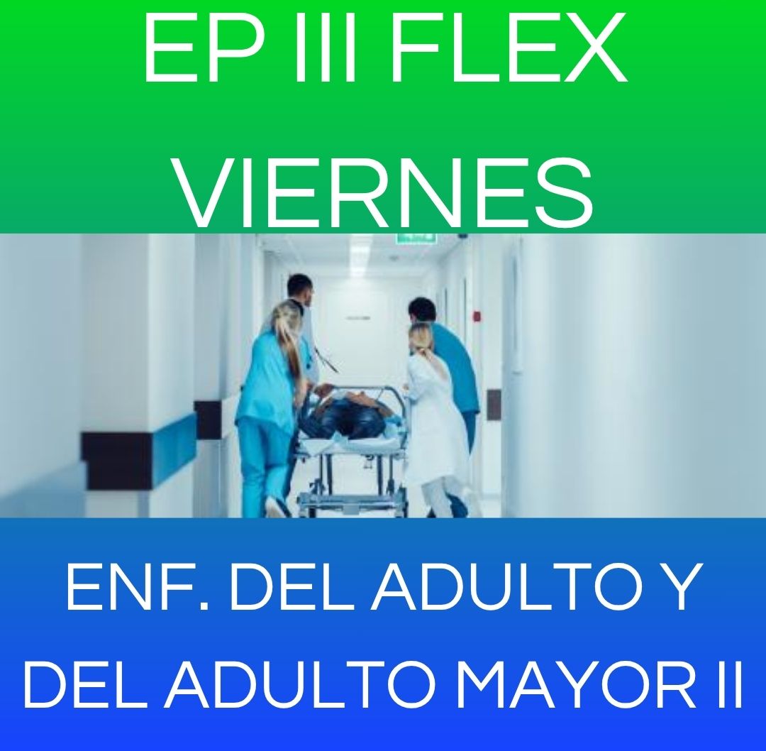 ENFERMERIA DEL ADULTO Y DEL ADULTO MAYOR II - EP III FLEX VIERNES 2026