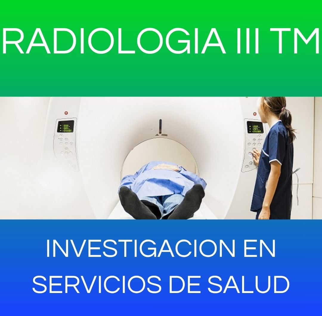 Investigación en Servicios de Salud - RX III TM 2026