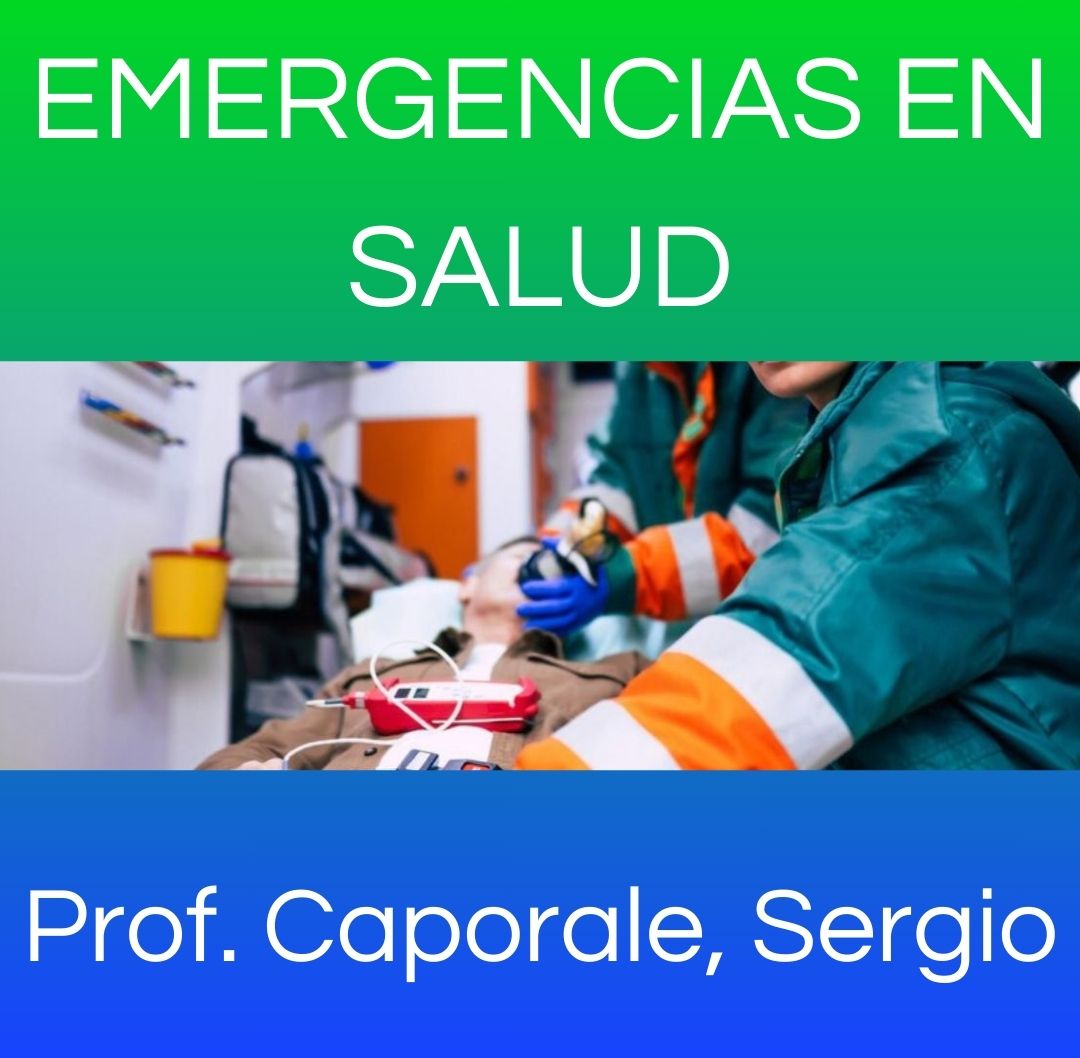 PATOLOGÍAS Y TERAPÉUTICA DE EMERGENCIAS - EMERGENCIAS DE SALUD II